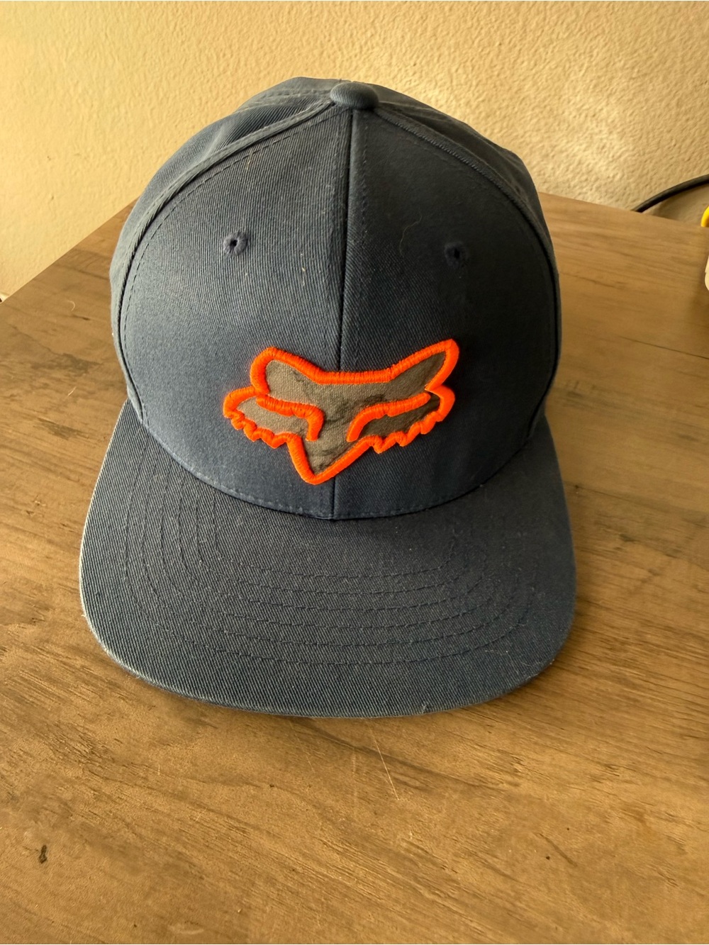 Fox Men’s Navy Hat with Bright Orange Fox Head Logo